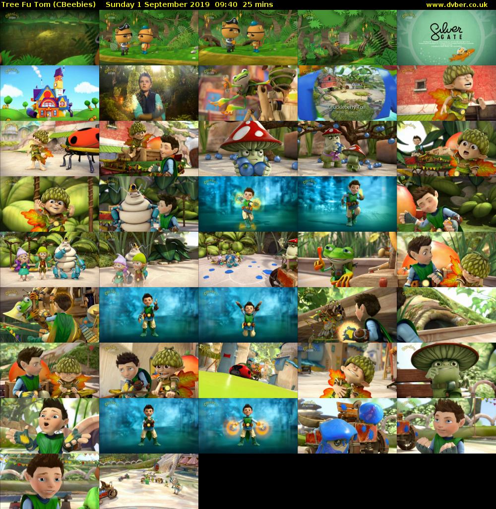 Tree Fu Tom (CBeebies) Sunday 1 September 2019 09:40 - 10:05