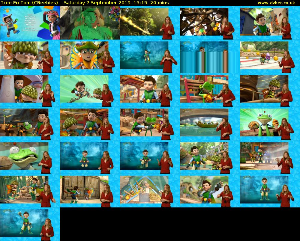 Tree Fu Tom (CBeebies) Saturday 7 September 2019 15:15 - 15:35