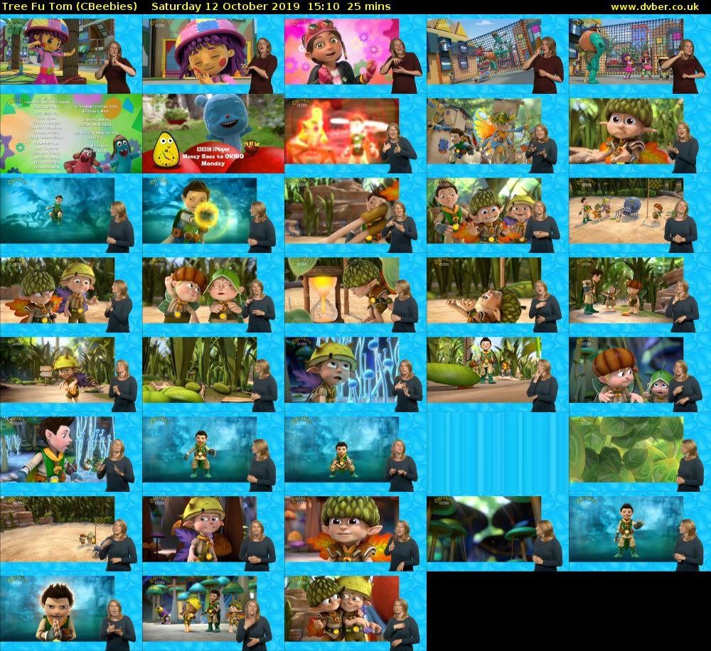 Tree Fu Tom (CBeebies) Saturday 12 October 2019 15:10 - 15:35
