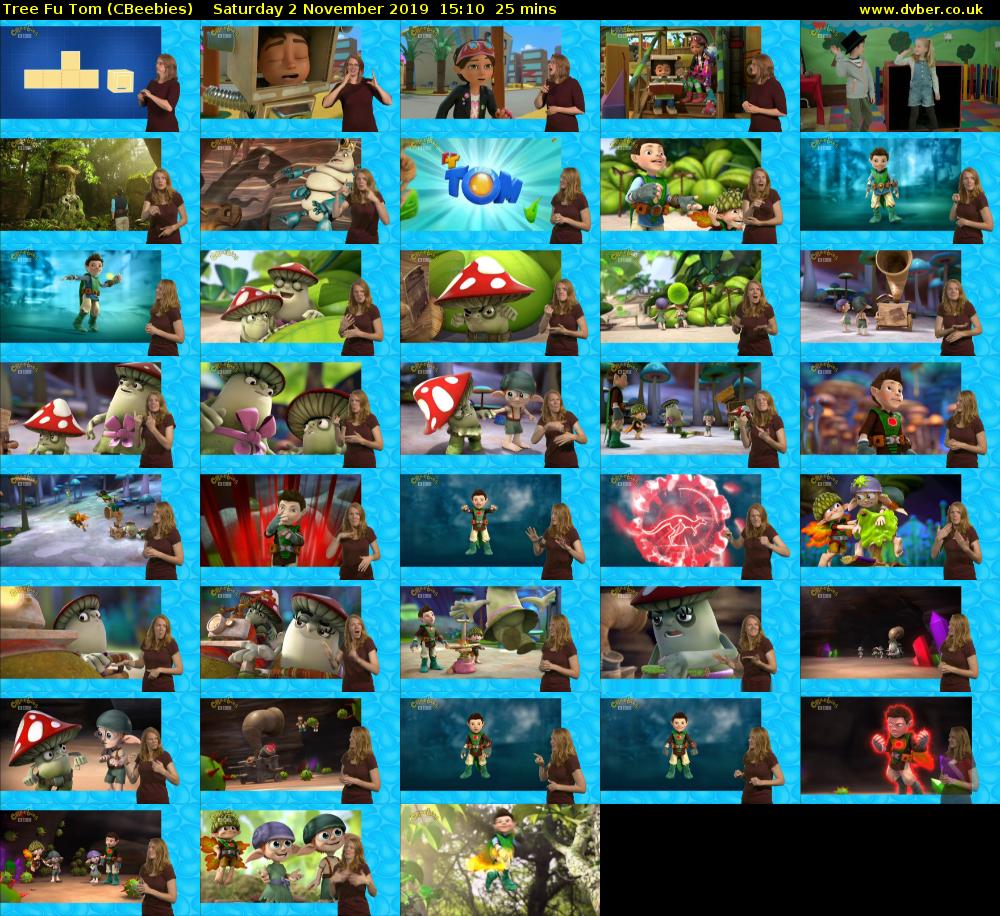 Tree Fu Tom (CBeebies) Saturday 2 November 2019 15:10 - 15:35