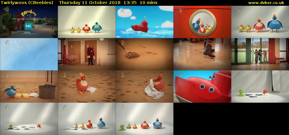 Twirlywoos (CBeebies) Thursday 11 October 2018 13:35 - 13:45