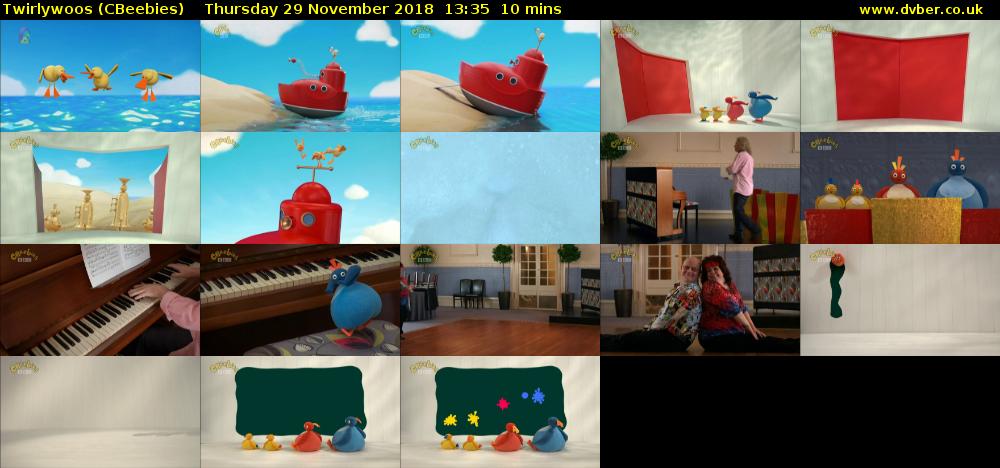Twirlywoos (CBeebies) Thursday 29 November 2018 13:35 - 13:45
