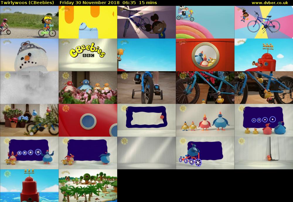 Twirlywoos (CBeebies) Friday 30 November 2018 06:35 - 06:50