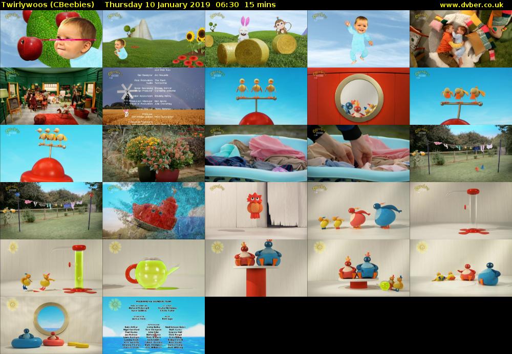 Twirlywoos (CBeebies) Thursday 10 January 2019 06:30 - 06:45