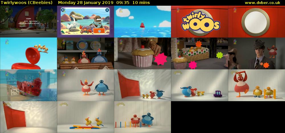 Twirlywoos (CBeebies) Monday 28 January 2019 09:35 - 09:45