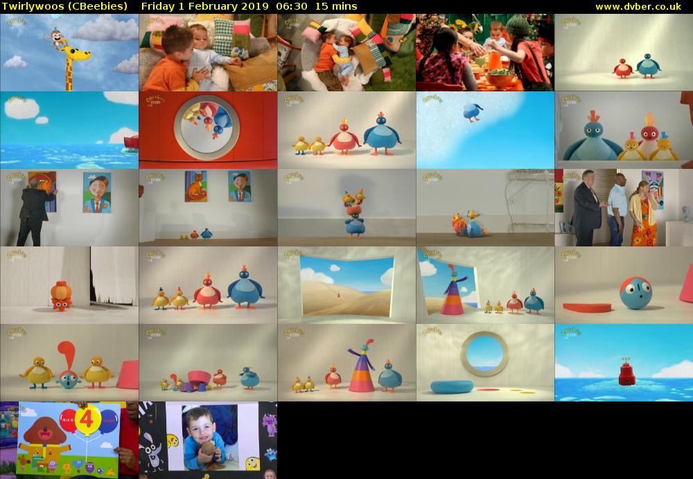 Twirlywoos (CBeebies) Friday 1 February 2019 06:30 - 06:45