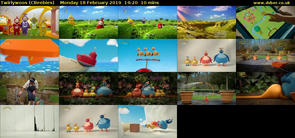 Twirlywoos (CBeebies) Monday 18 February 2019 14:20 - 14:30