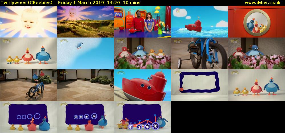 Twirlywoos (CBeebies) Friday 1 March 2019 14:20 - 14:30