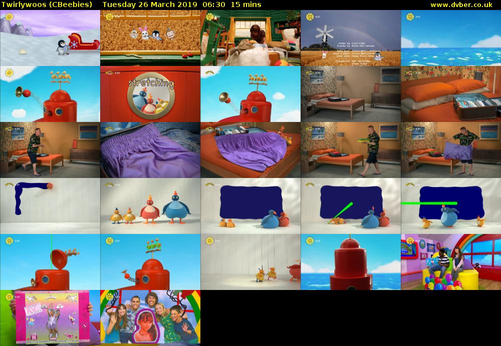 Twirlywoos (CBeebies) Tuesday 26 March 2019 06:30 - 06:45