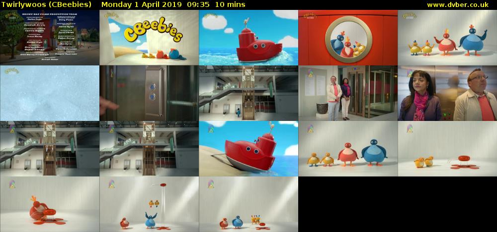 Twirlywoos (CBeebies) Monday 1 April 2019 09:35 - 09:45