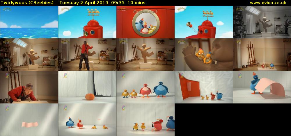 Twirlywoos (CBeebies) Tuesday 2 April 2019 09:35 - 09:45