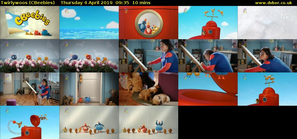 Twirlywoos (CBeebies) Thursday 4 April 2019 09:35 - 09:45