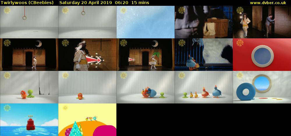 Twirlywoos (CBeebies) Saturday 20 April 2019 06:20 - 06:35