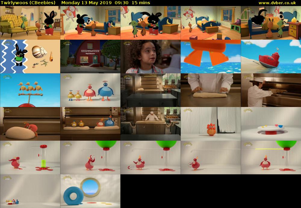 Twirlywoos (CBeebies) Monday 13 May 2019 09:30 - 09:45