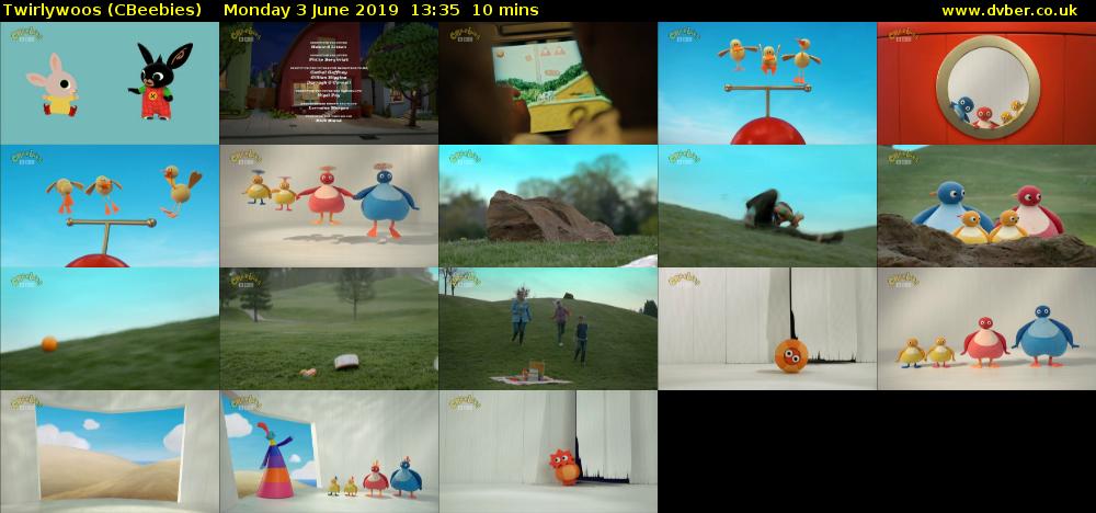 Twirlywoos (CBeebies) Monday 3 June 2019 13:35 - 13:45