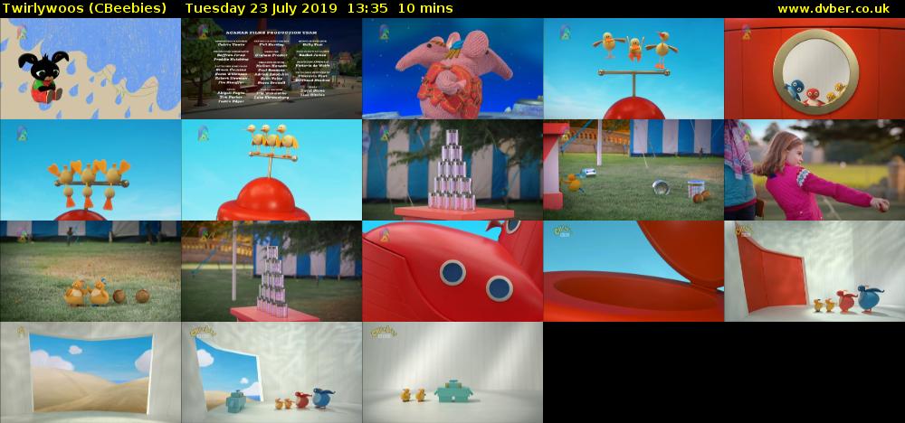 Twirlywoos (CBeebies) Tuesday 23 July 2019 13:35 - 13:45