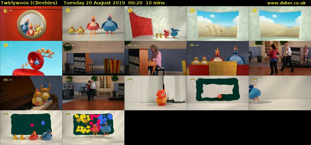 Twirlywoos (CBeebies) Tuesday 20 August 2019 06:20 - 06:30