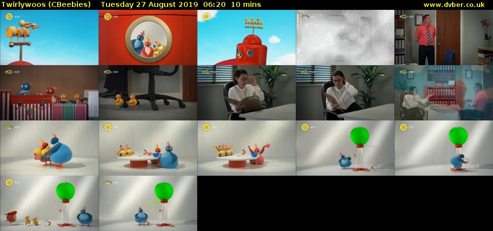 Twirlywoos (CBeebies) Tuesday 27 August 2019 06:20 - 06:30