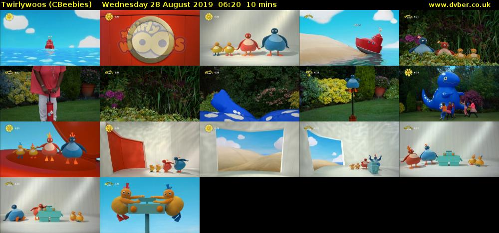Twirlywoos (CBeebies) Wednesday 28 August 2019 06:20 - 06:30