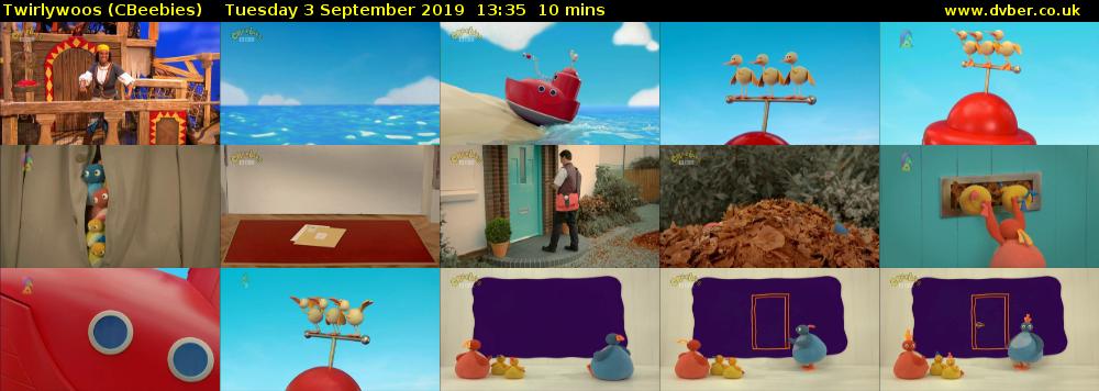 Twirlywoos (CBeebies) Tuesday 3 September 2019 13:35 - 13:45
