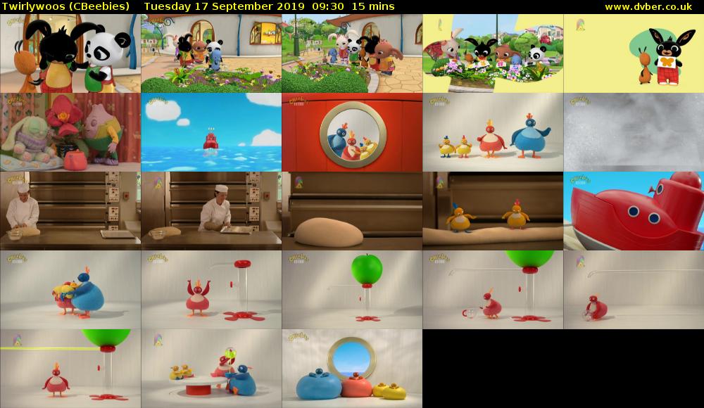 Twirlywoos (CBeebies) Tuesday 17 September 2019 09:30 - 09:45