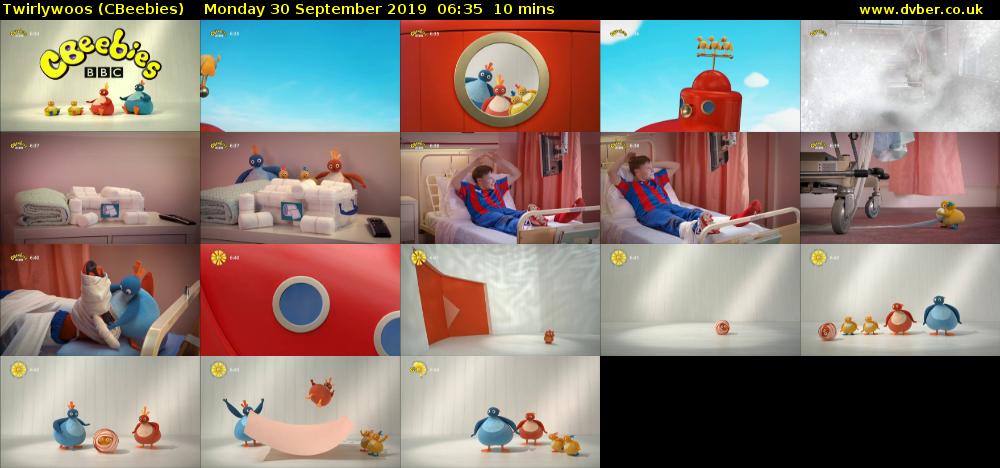 Twirlywoos (CBeebies) Monday 30 September 2019 06:35 - 06:45