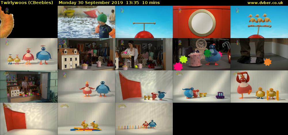 Twirlywoos (CBeebies) Monday 30 September 2019 13:35 - 13:45