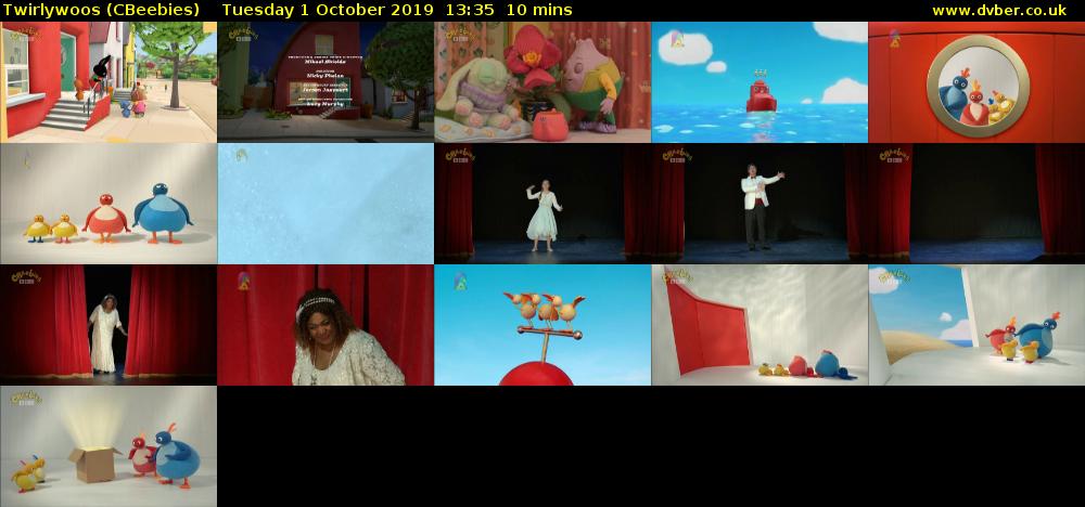 Twirlywoos (CBeebies) Tuesday 1 October 2019 13:35 - 13:45