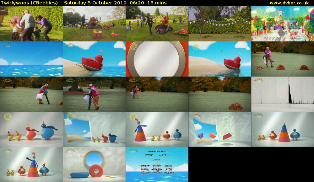 Twirlywoos (CBeebies) Saturday 5 October 2019 06:20 - 06:35