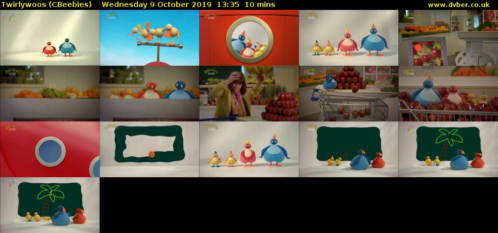 Twirlywoos (CBeebies) Wednesday 9 October 2019 13:35 - 13:45