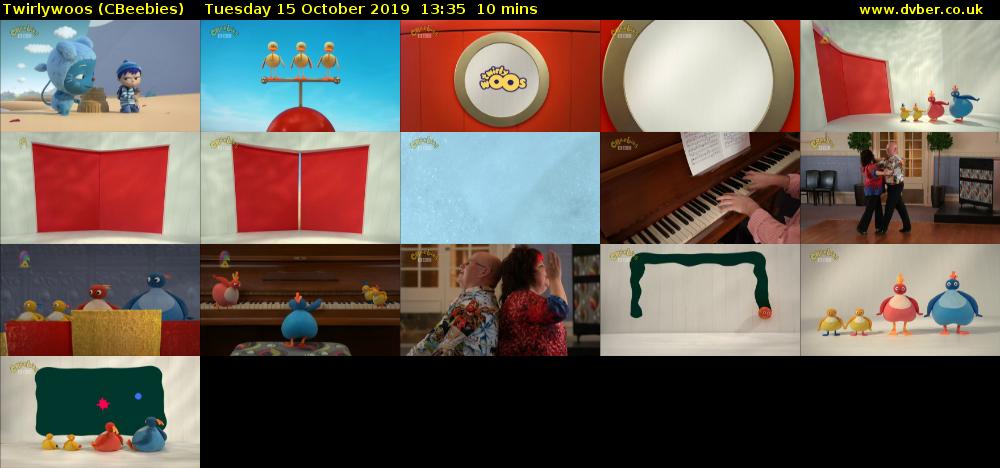 Twirlywoos (CBeebies) Tuesday 15 October 2019 13:35 - 13:45