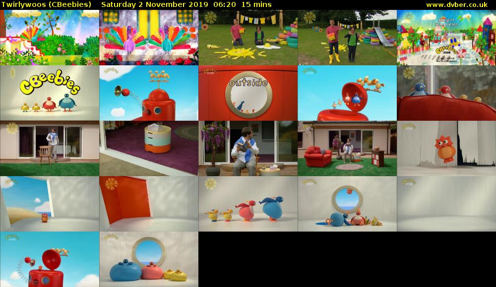 Twirlywoos (CBeebies) Saturday 2 November 2019 06:20 - 06:35
