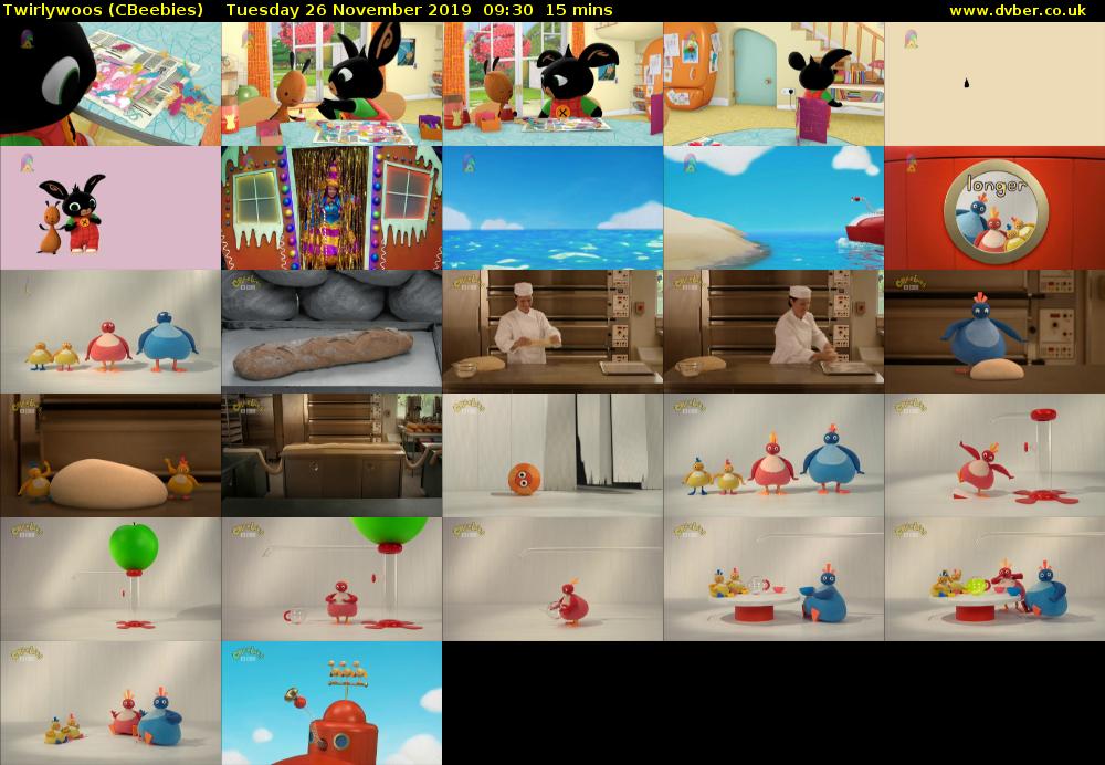 Twirlywoos (CBeebies) Tuesday 26 November 2019 09:30 - 09:45