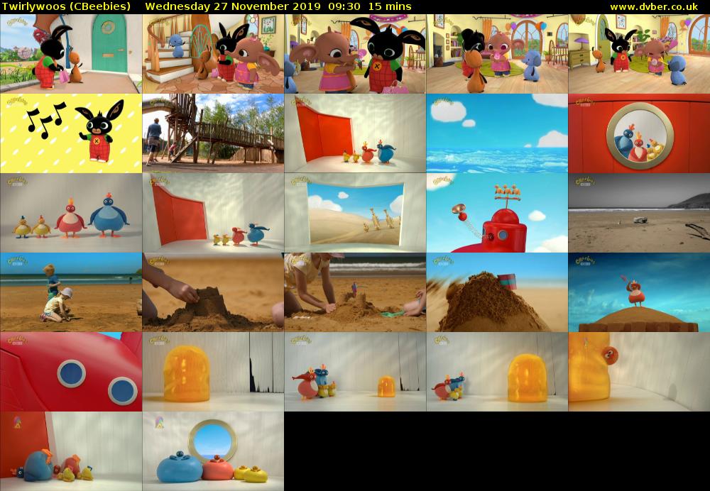 Twirlywoos (CBeebies) Wednesday 27 November 2019 09:30 - 09:45