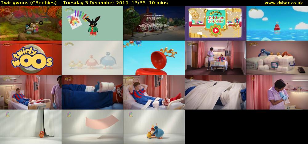Twirlywoos (CBeebies) Tuesday 3 December 2019 13:35 - 13:45
