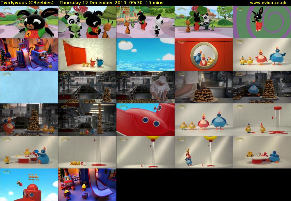 Twirlywoos (CBeebies) Thursday 12 December 2019 09:30 - 09:45