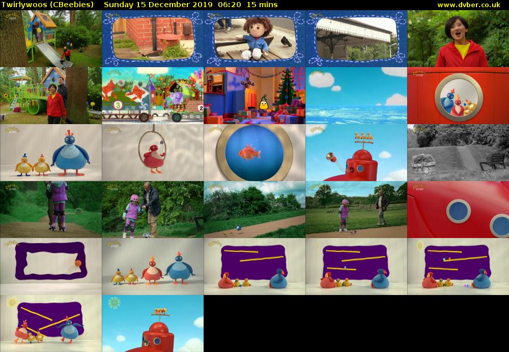 Twirlywoos (CBeebies) Sunday 15 December 2019 06:20 - 06:35