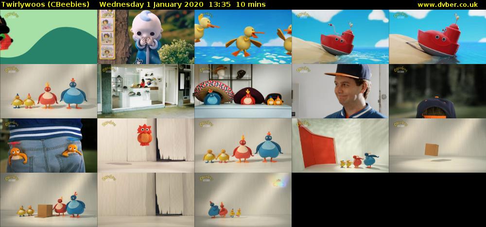 Twirlywoos (CBeebies) Wednesday 1 January 2020 13:35 - 13:45