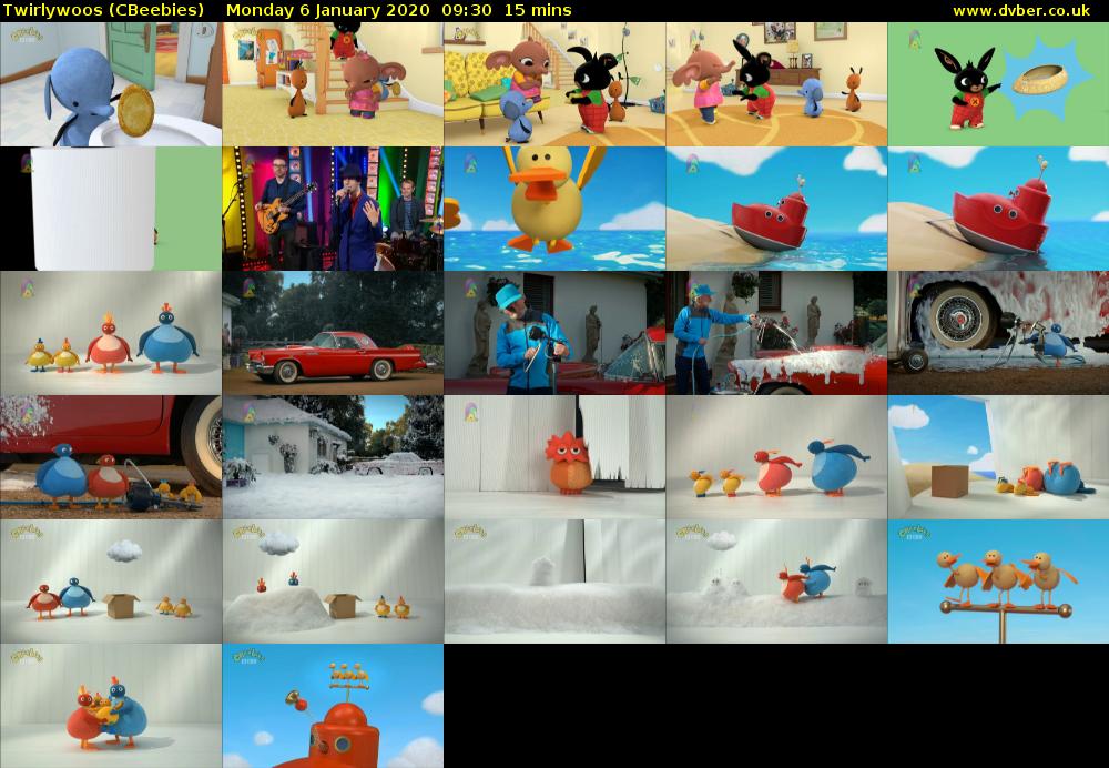 Twirlywoos (CBeebies) Monday 6 January 2020 09:30 - 09:45