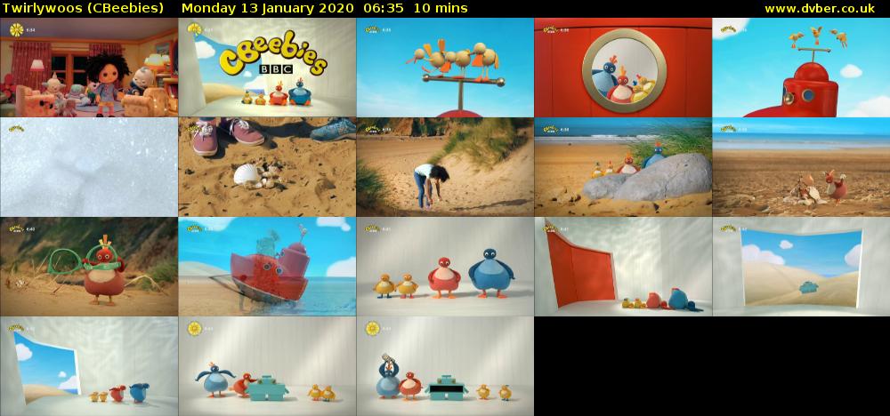 Twirlywoos (CBeebies) Monday 13 January 2020 06:35 - 06:45