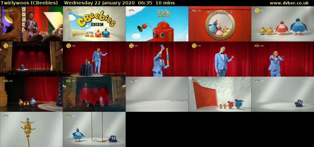 Twirlywoos (CBeebies) Wednesday 22 January 2020 06:35 - 06:45