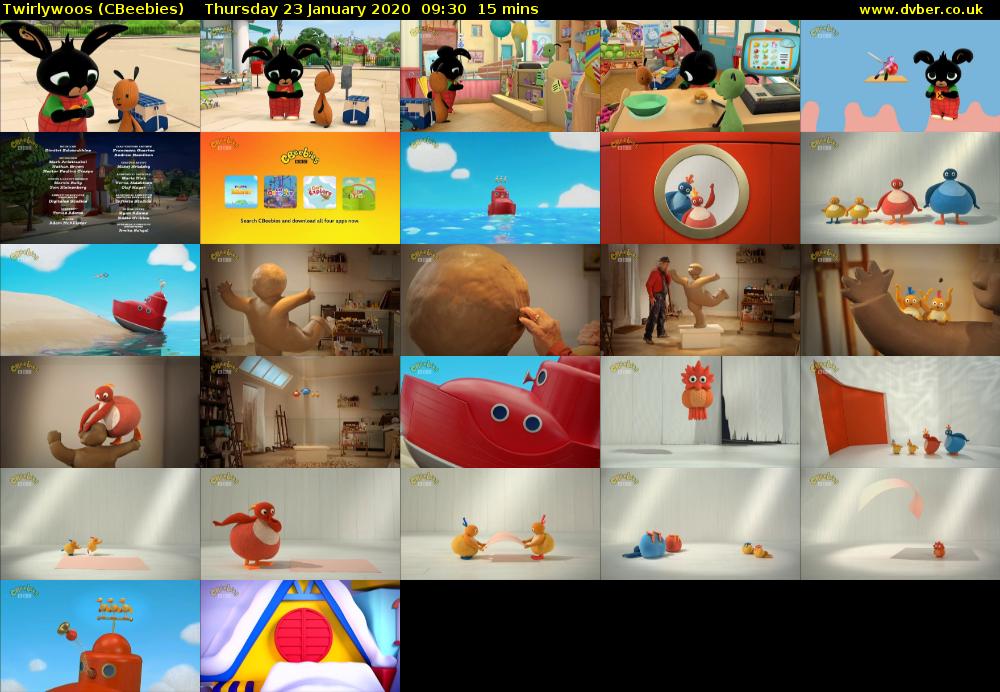 Twirlywoos (CBeebies) Thursday 23 January 2020 09:30 - 09:45