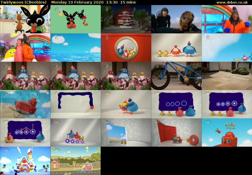 Twirlywoos (CBeebies) Monday 10 February 2020 13:30 - 13:45
