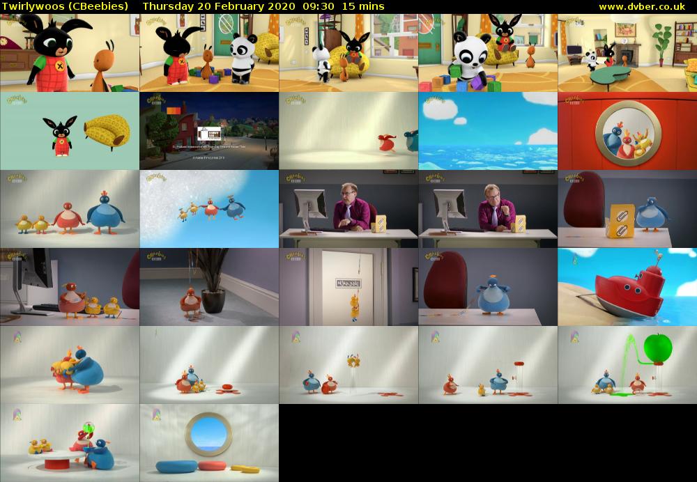 Twirlywoos (CBeebies) Thursday 20 February 2020 09:30 - 09:45
