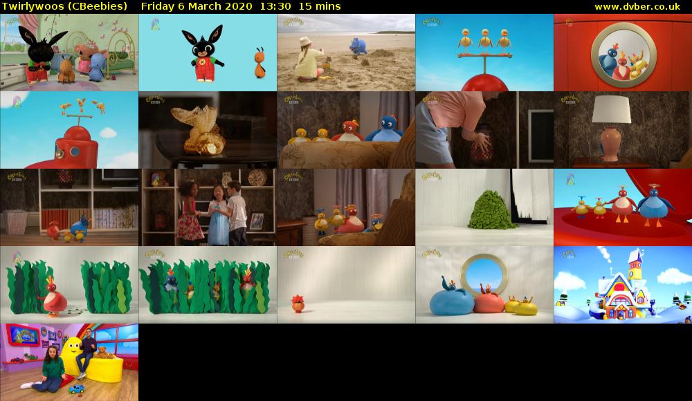 Twirlywoos (CBeebies) Friday 6 March 2020 13:30 - 13:45