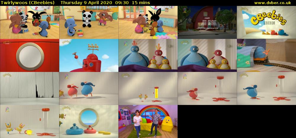 Twirlywoos (CBeebies) Thursday 9 April 2020 09:30 - 09:45
