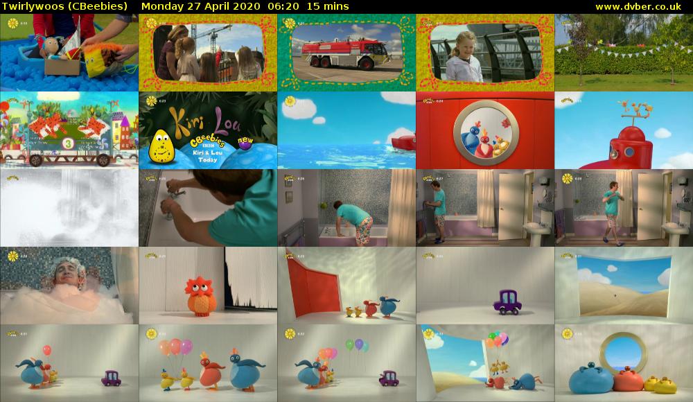 Twirlywoos (CBeebies) Monday 27 April 2020 06:20 - 06:35
