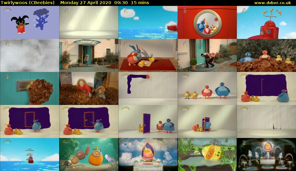 Twirlywoos (CBeebies) Monday 27 April 2020 09:30 - 09:45