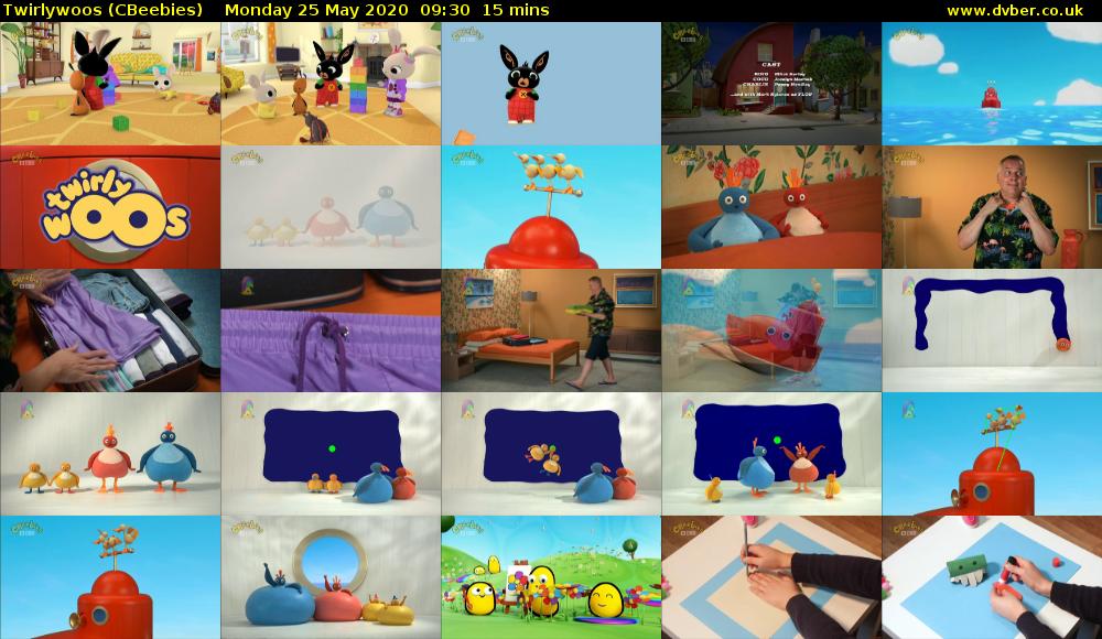 Twirlywoos (CBeebies) Monday 25 May 2020 09:30 - 09:45