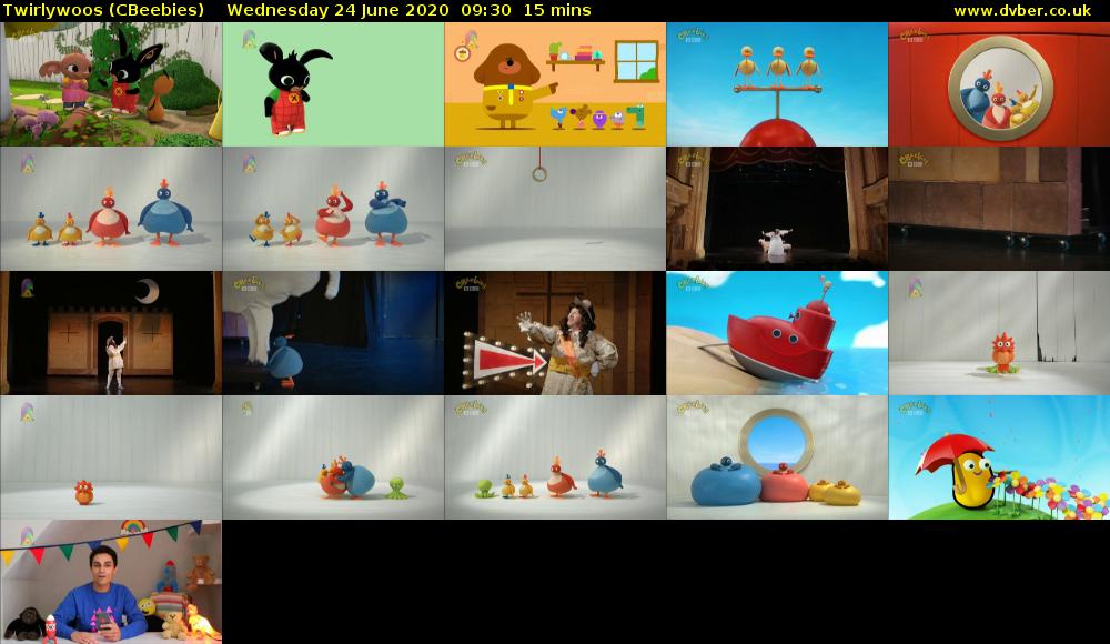 Twirlywoos (CBeebies) Wednesday 24 June 2020 09:30 - 09:45
